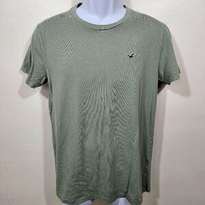 Hollister Must Have Men’s Short Sleeve T-shirt - Olive Green - Size S   (79)